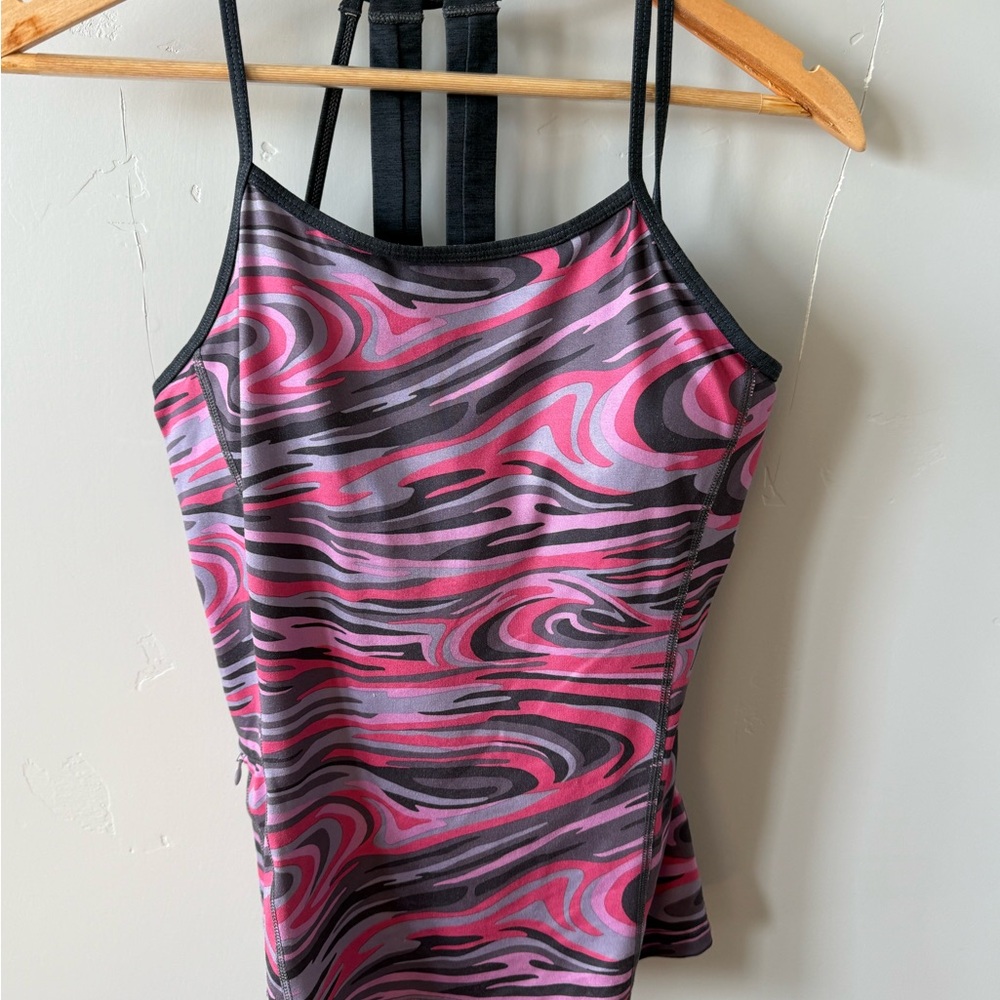 The North Face Pink & Black Swirl Print Cami